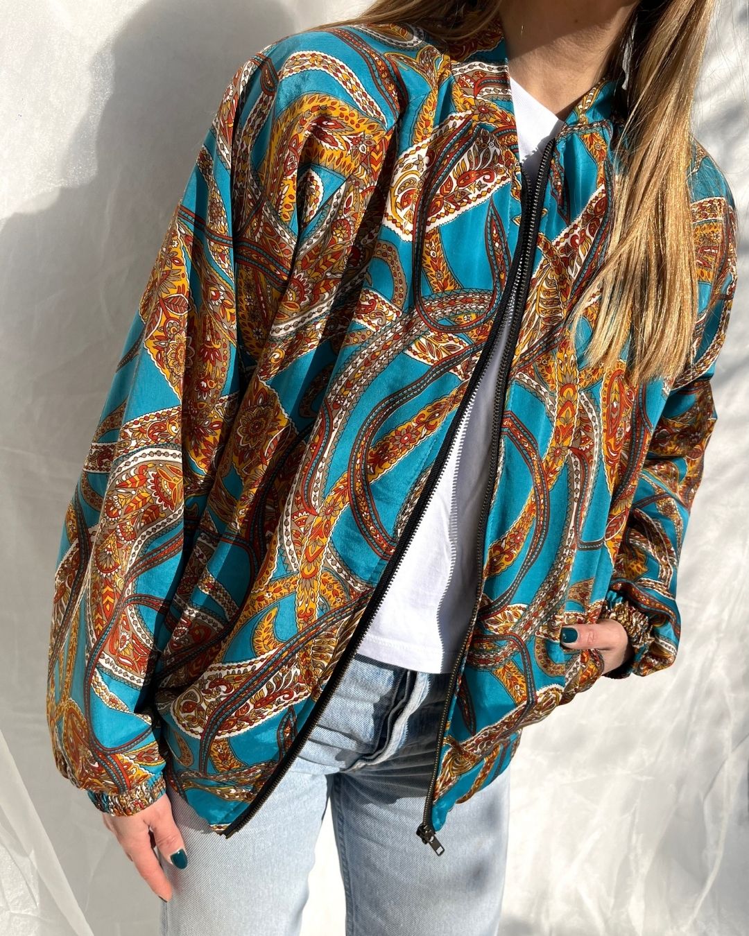 Silk Bomber Jacket n.8