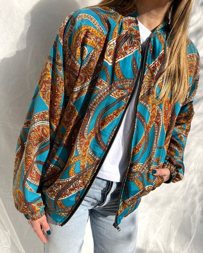 Silk Bomber Jacket n.8