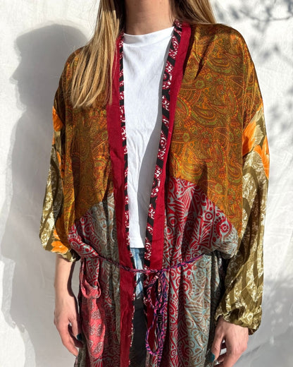 Silk Long Cardigan n.40