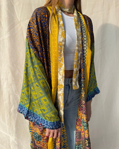 Silk Maxi Cardigan n.17