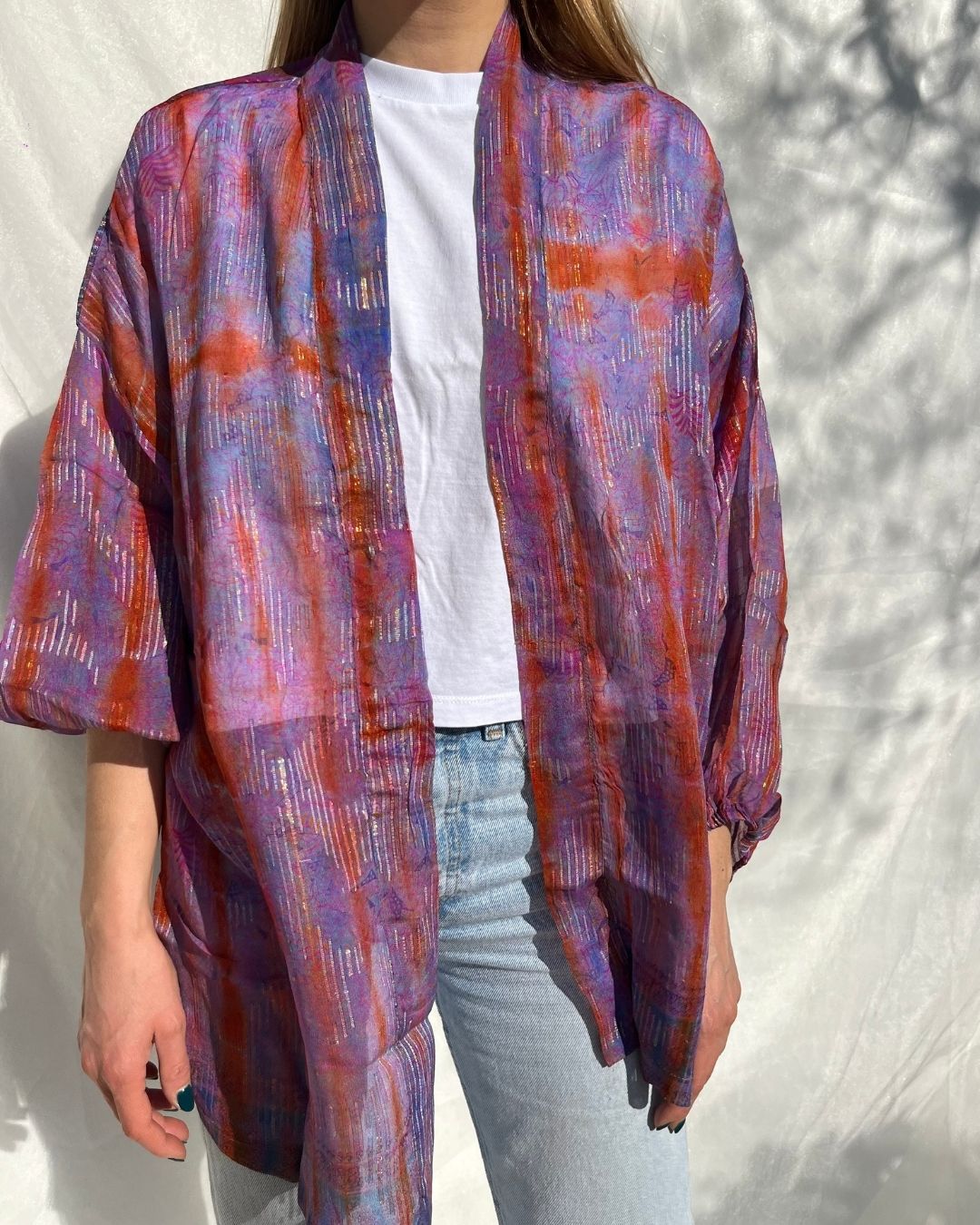 Silk Tie Dye Cardigan n.7