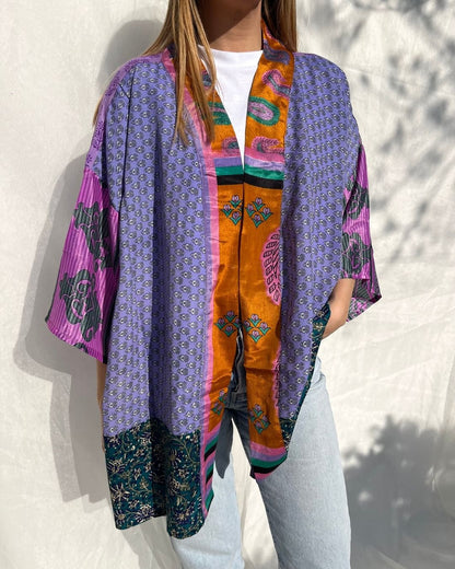 Silk Short Cardigan n.179