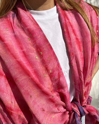 Silk Tie Dye Cardigan n.6