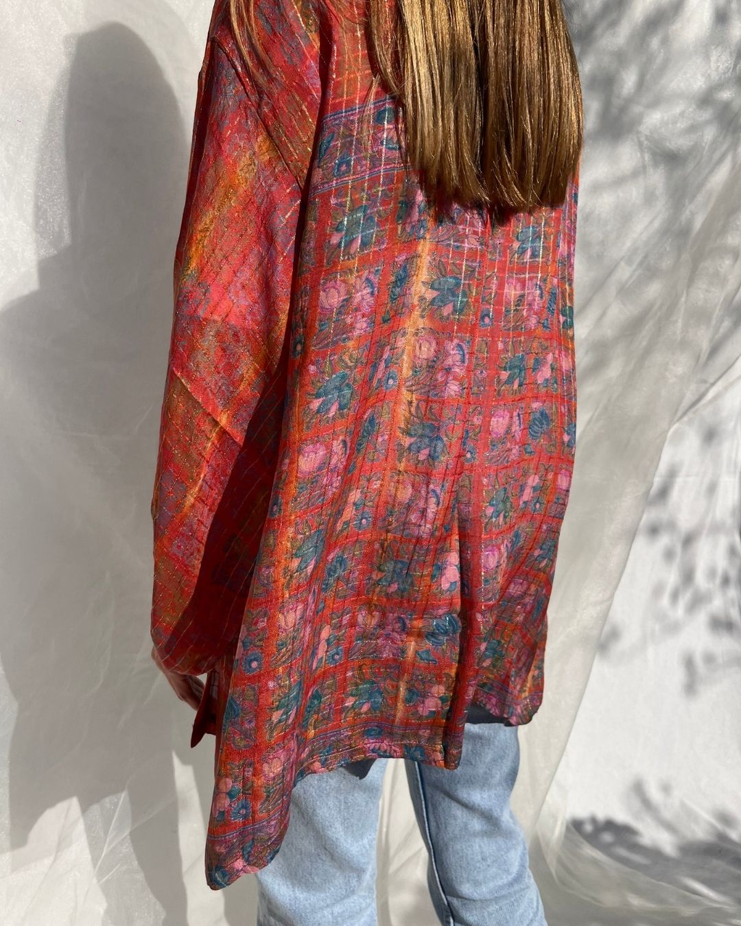 Silk Tie Dye Cardigan n.10