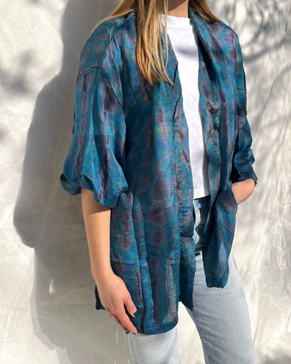 Silk Tie Dye Cardigan n.11