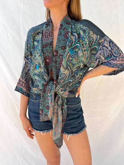 Silk Short Cardigan n.187