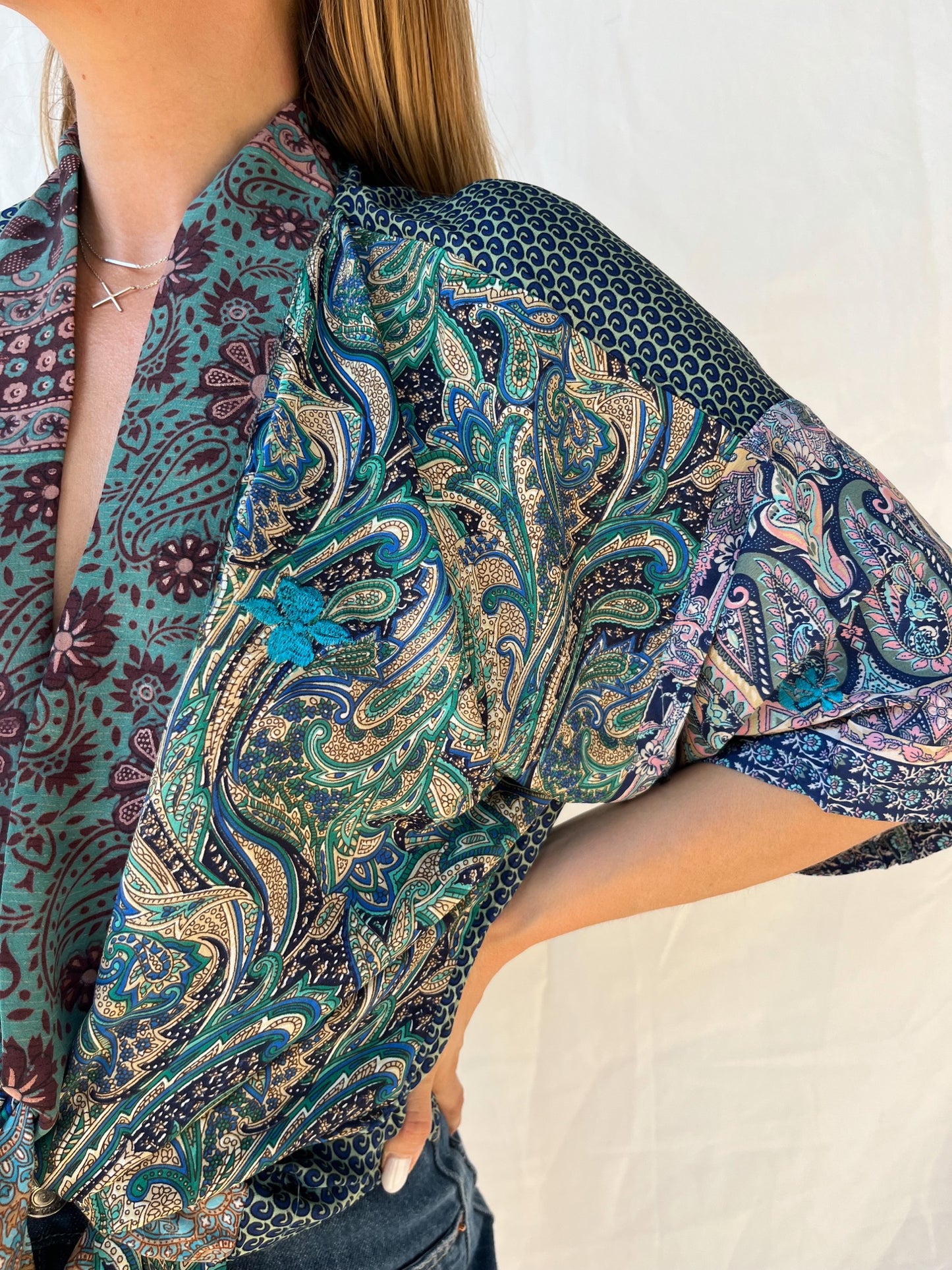 Silk Short Cardigan n.187