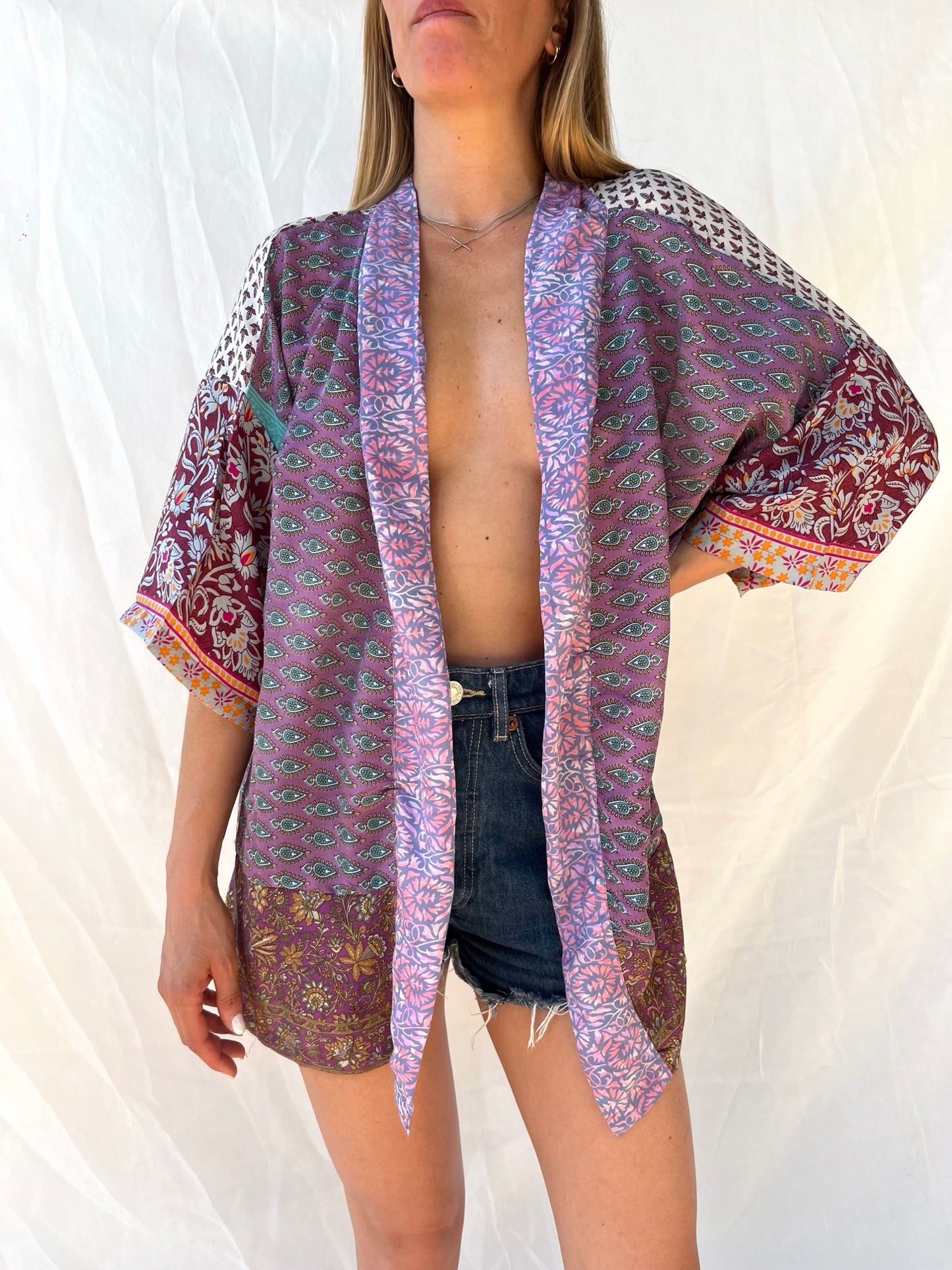Silk Short Cardigan n.188