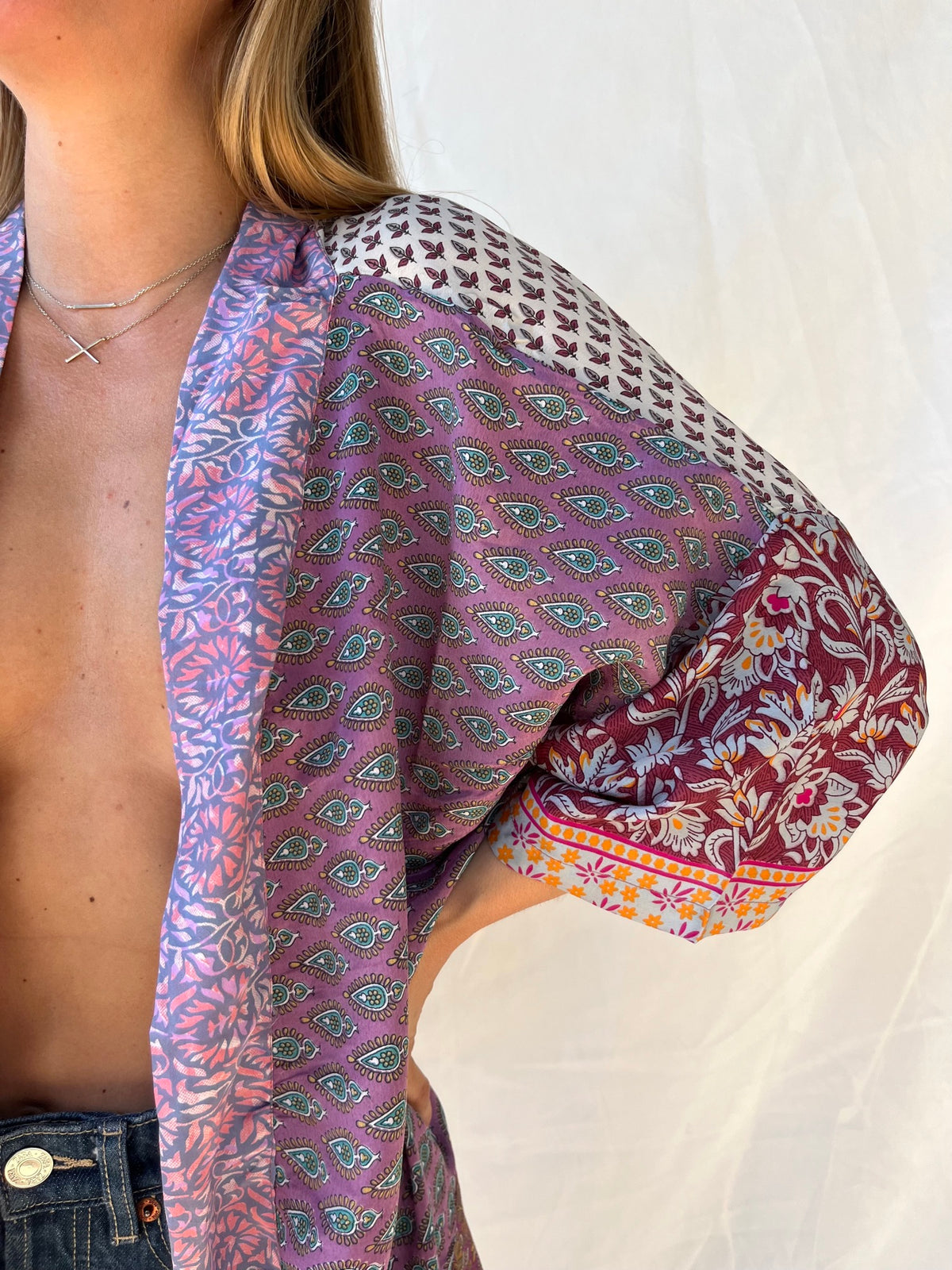 Silk Short Cardigan n.188
