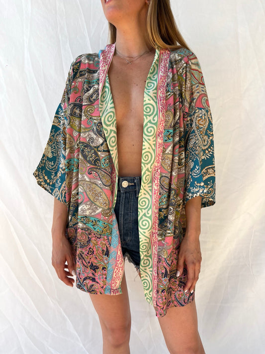 Silk Short Cardigan n.190