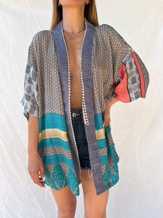Silk Short Cardigan n.185