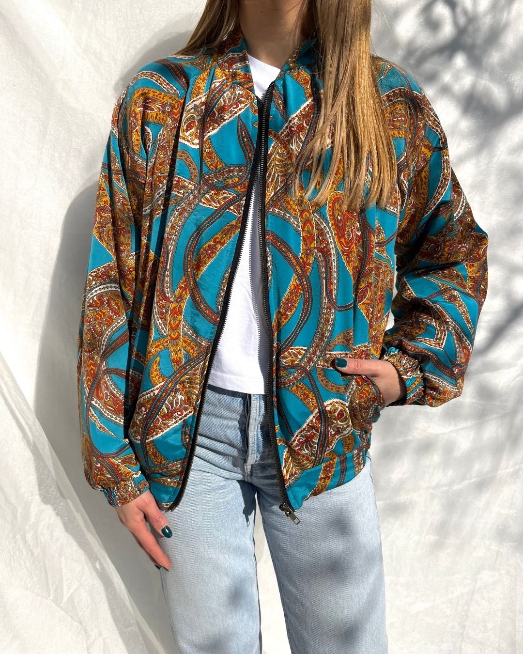 Silk Bomber Jacket n.8