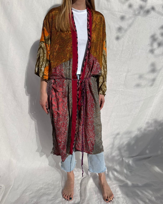 Silk Long Cardigan n.40