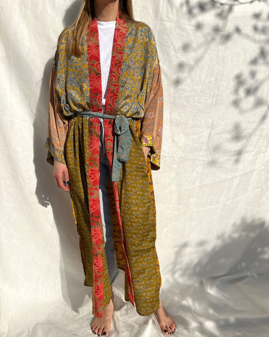 Silk Maxi Cardigan n.19