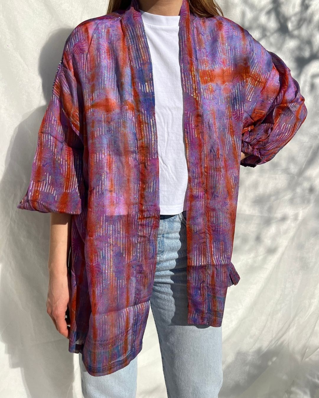 Silk Tie Dye Cardigan n.7