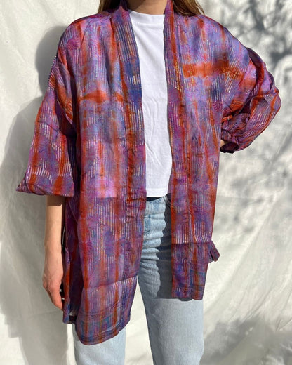 Silk Tie Dye Cardigan n.7