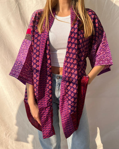 Silk Short Cardigan n.174