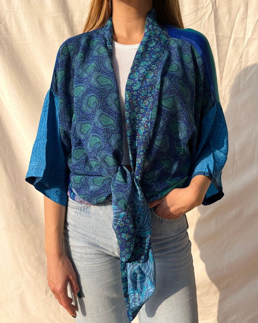 Silk Short Cardigan n.176