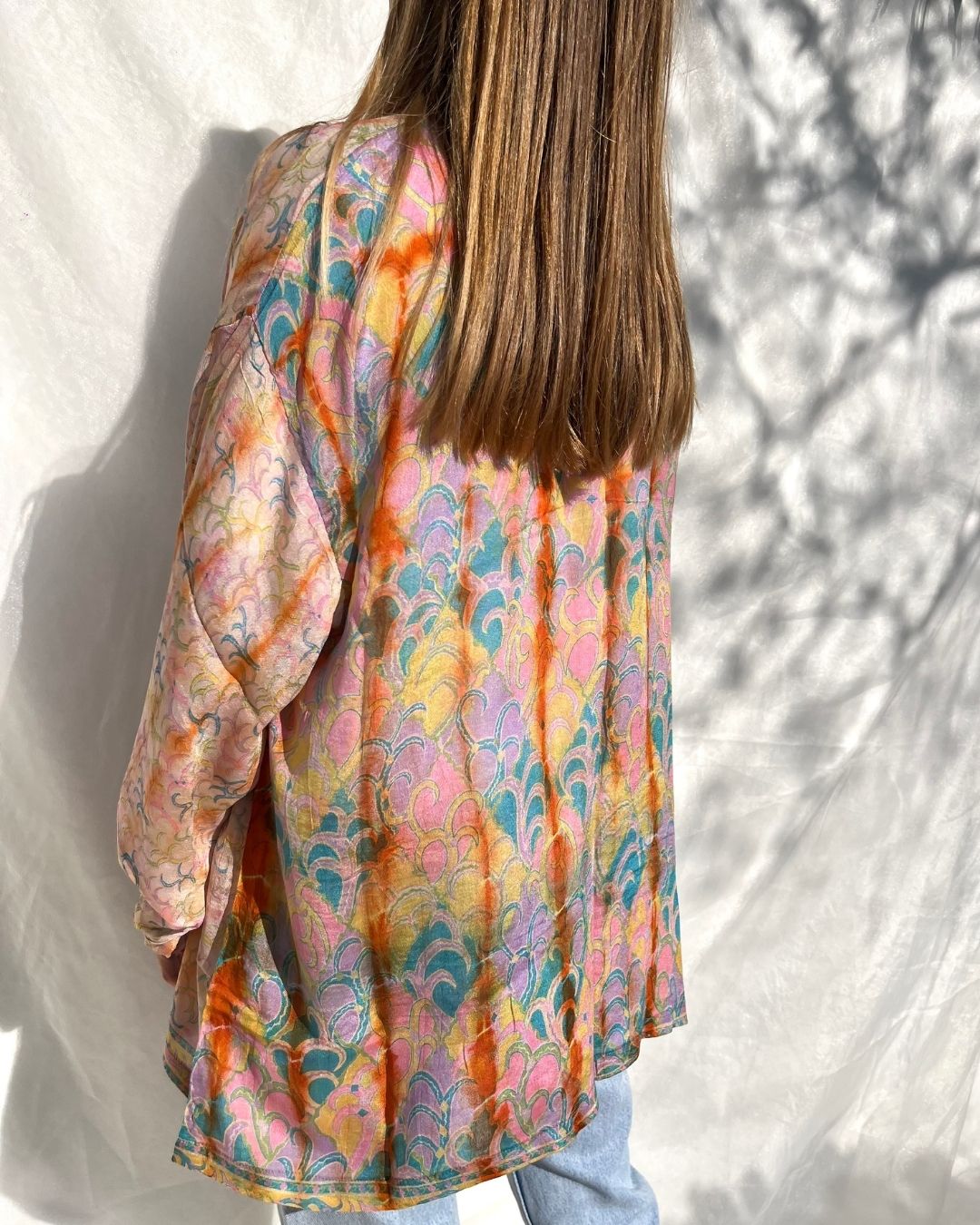 Silk Tie Dye Cardigan n.9