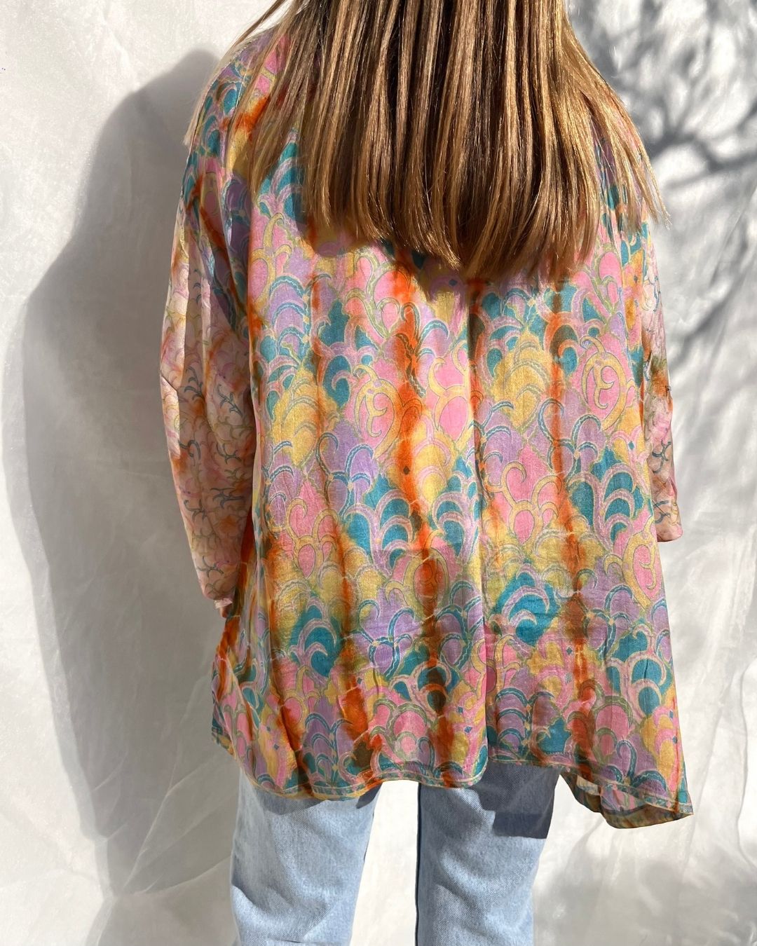 Silk Tie Dye Cardigan n.9