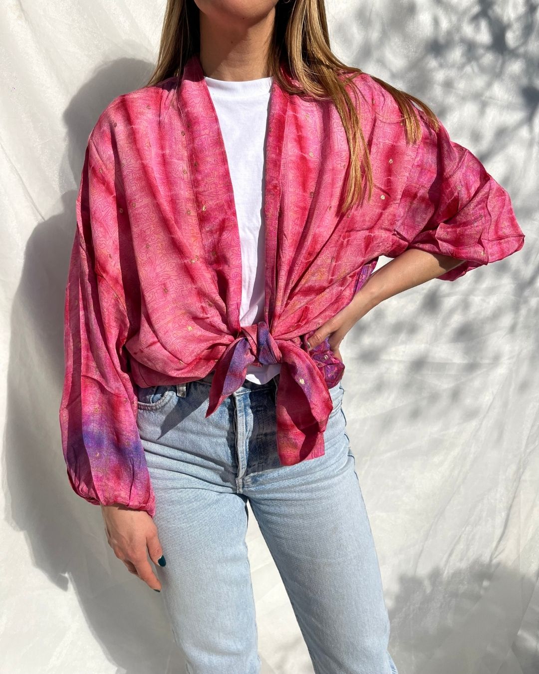 Silk Tie Dye Cardigan n.6