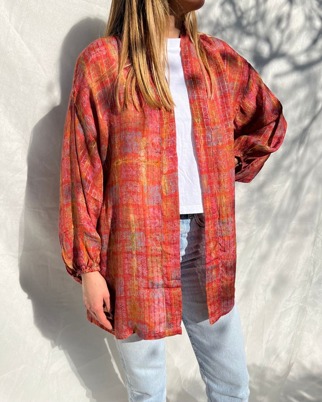 Silk Tie Dye Cardigan n.10
