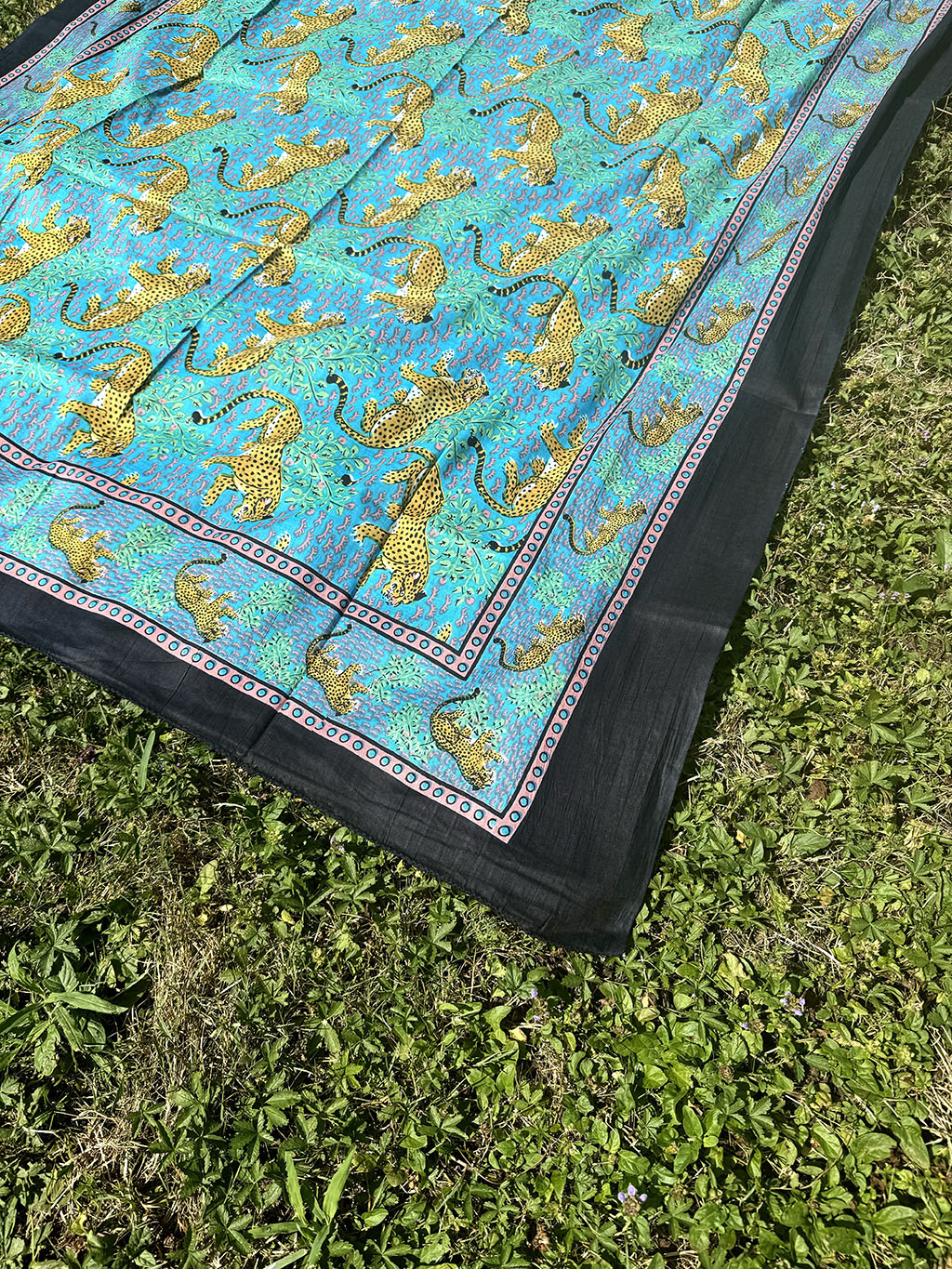 Cotton Pareo Torquoise Safari