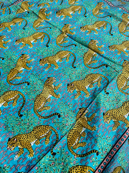 Cotton Pareo Torquoise Safari