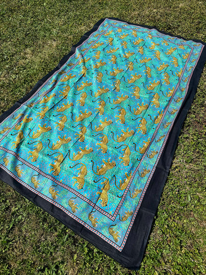 Cotton Pareo Torquoise Safari