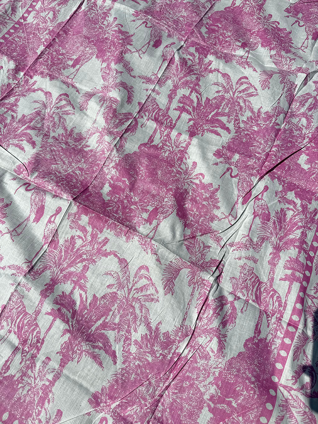 Cotton Pareo n.161 Pink Safari Toile de Jouy