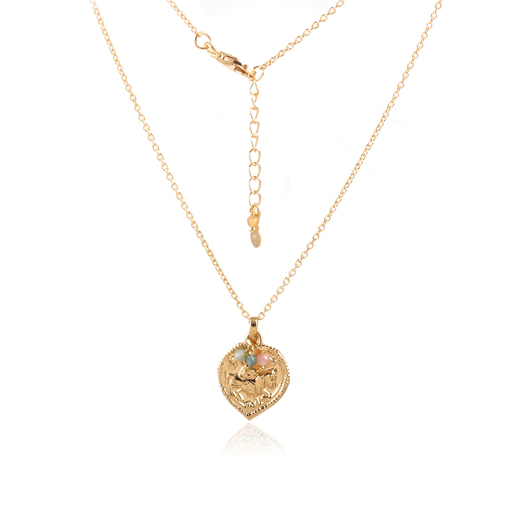 Amuleti Sinceri | Thin Necklace with Round Durga Pendant