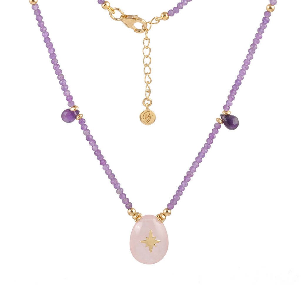 Aurora Necklace Pink & Violet