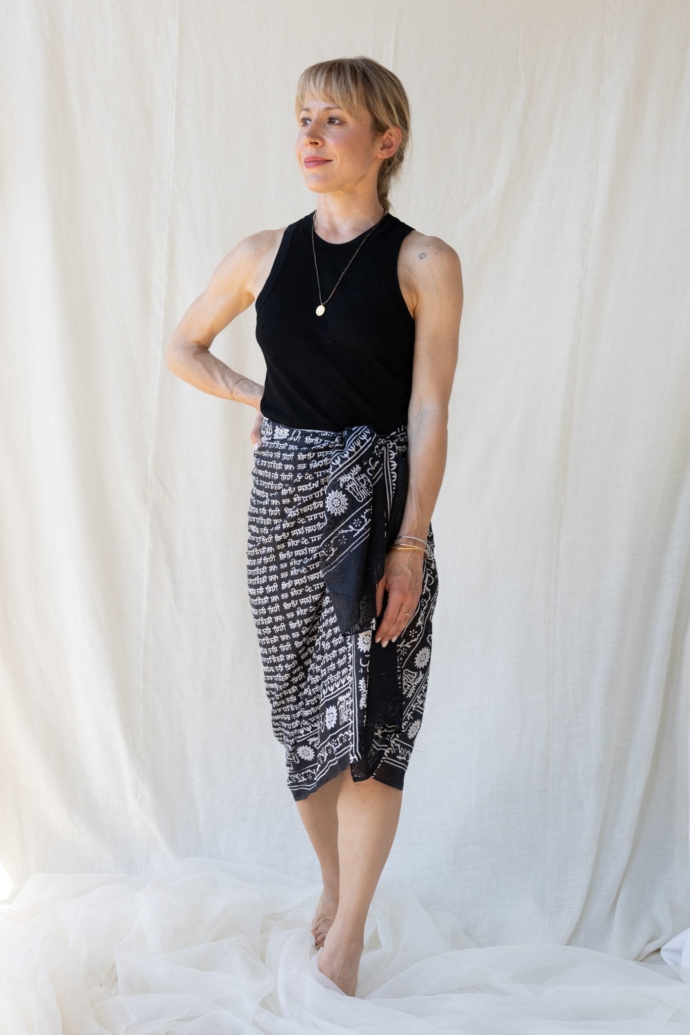 Bombay Pareo Black - Bohemia Couture