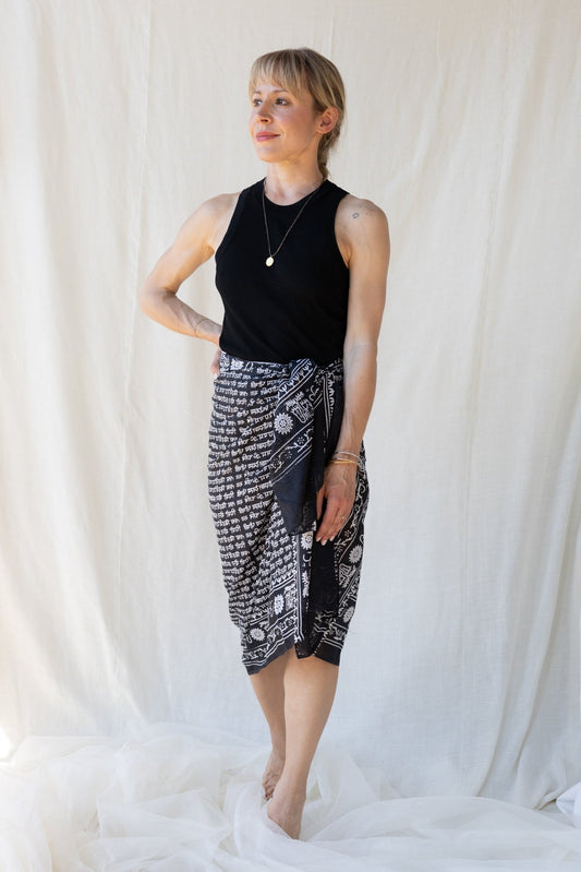 Bombay Pareo Black - Bohemia Couture