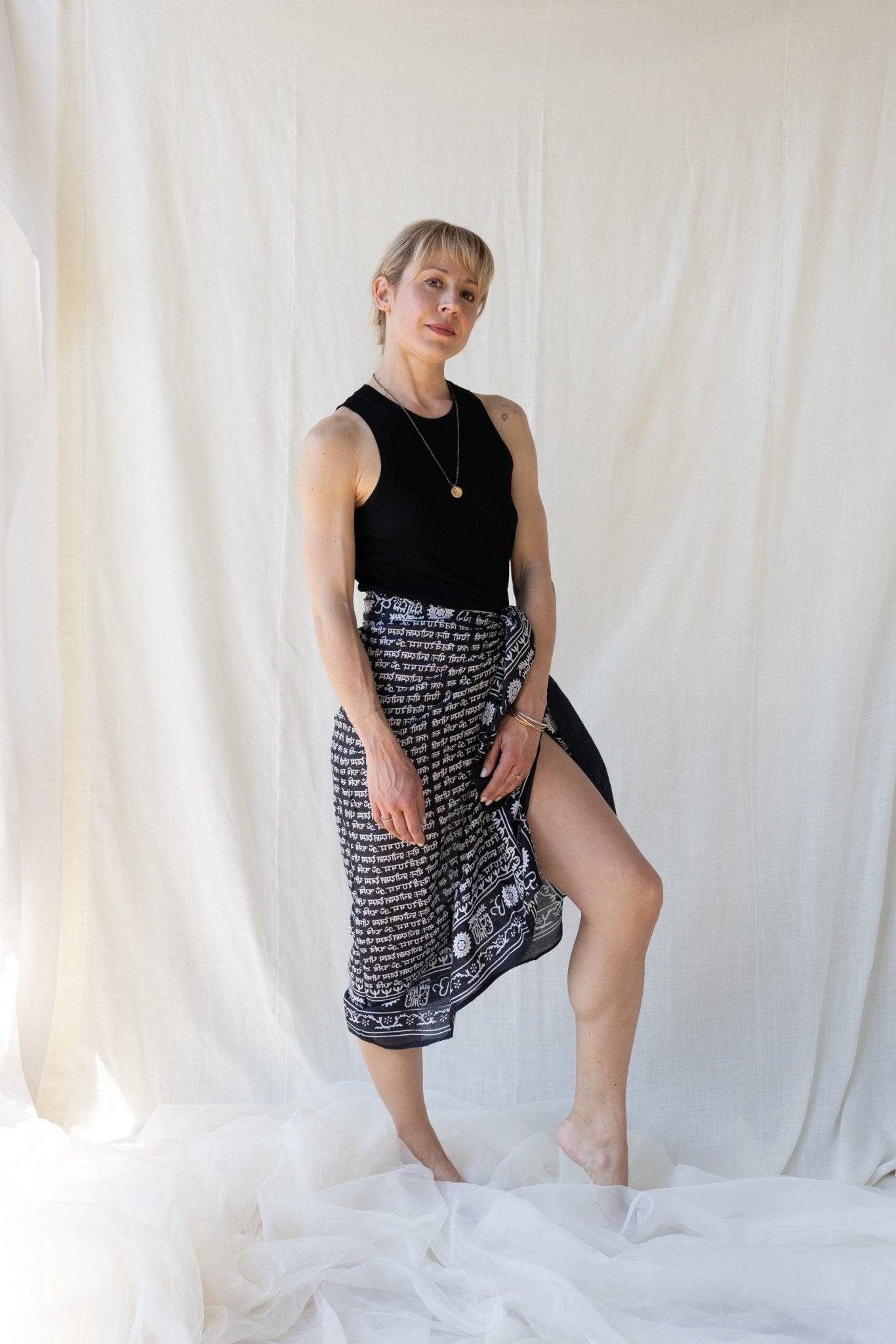 Bombay Pareo Black - Bohemia Couture