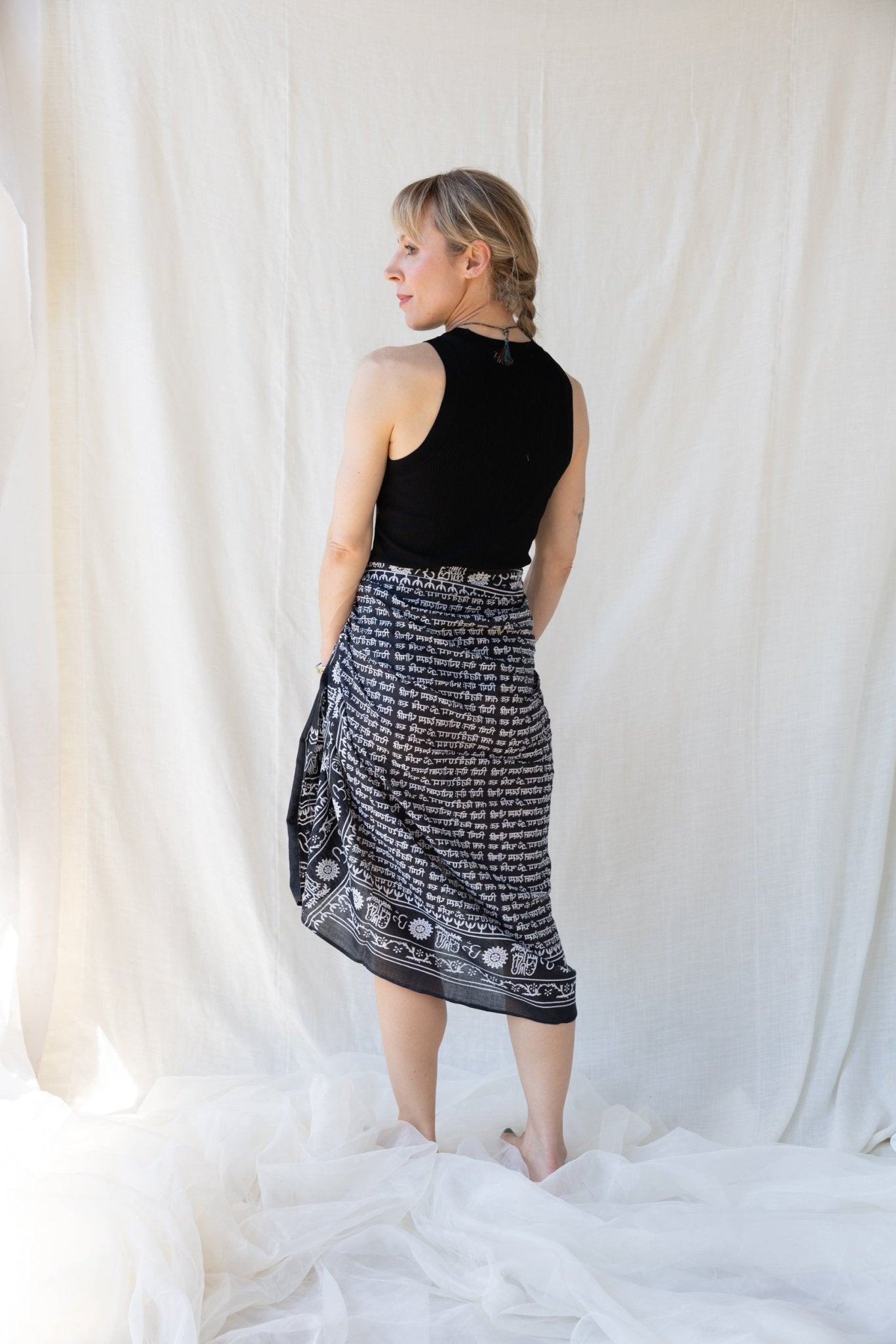 Bombay Pareo Black - Bohemia Couture
