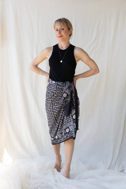 Bombay Pareo Black - Bohemia Couture
