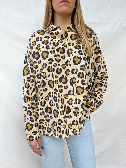 Celine Oversize Shirt n.18 Leopard