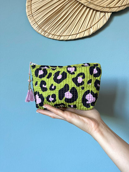 Mini Pouch - n.6 Green Leopard
