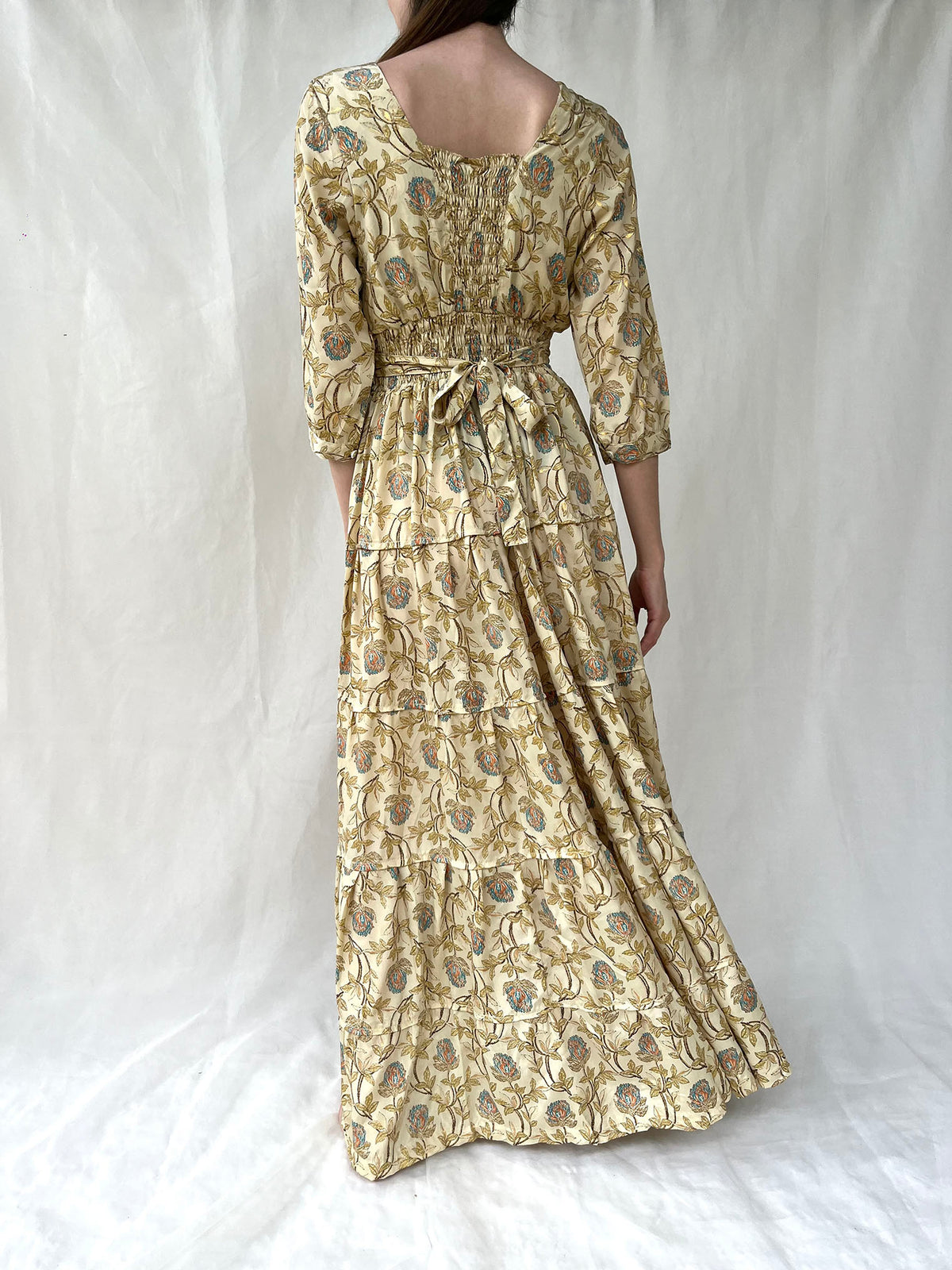 Silk Gardenia Long Dress n.3 - Bohemia Couture