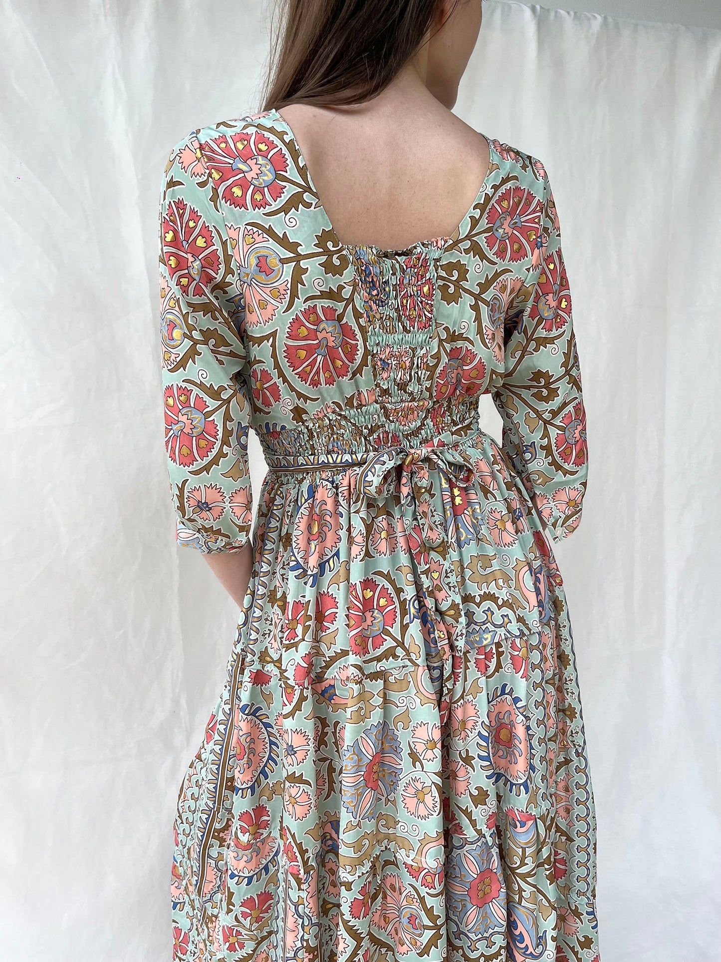 Silk Gardenia Long Dress n.2