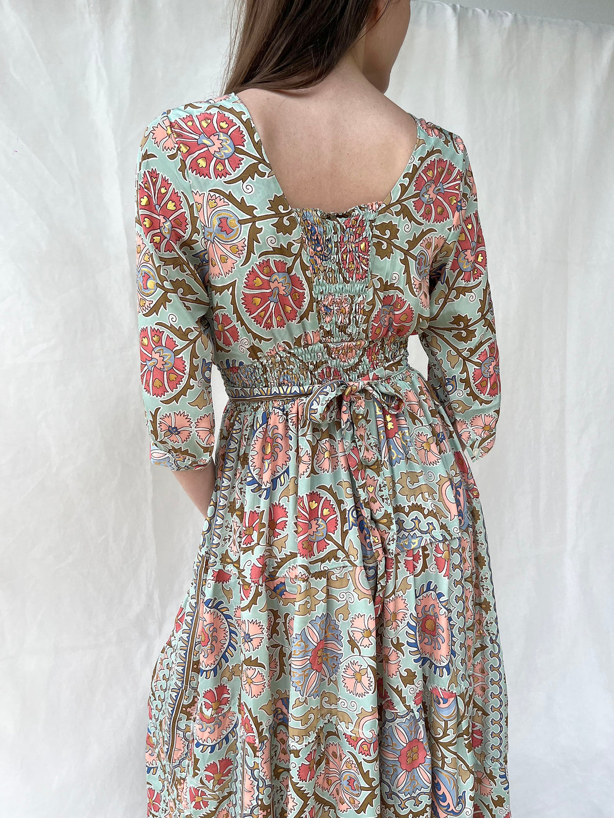 Silk Gardenia Long Dress n.2 - Bohemia Couture