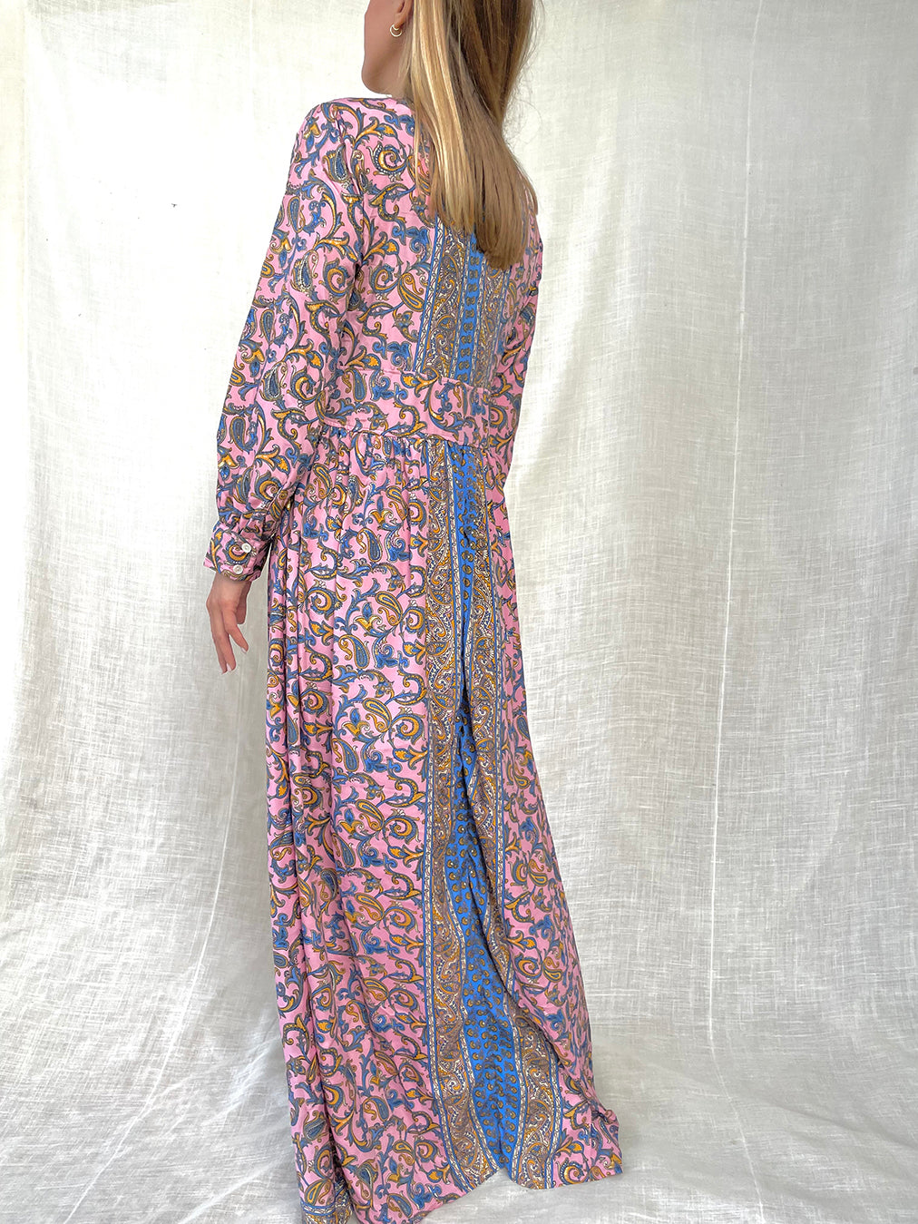 Silk Vicky Long Dress n.6 Vintage-Inspired, 100% Silk Mix | Bohemia Couture Silk Vicky Long Dress n.6 Vintage-Inspired, 100% Silk Mix | Bohemia Couture