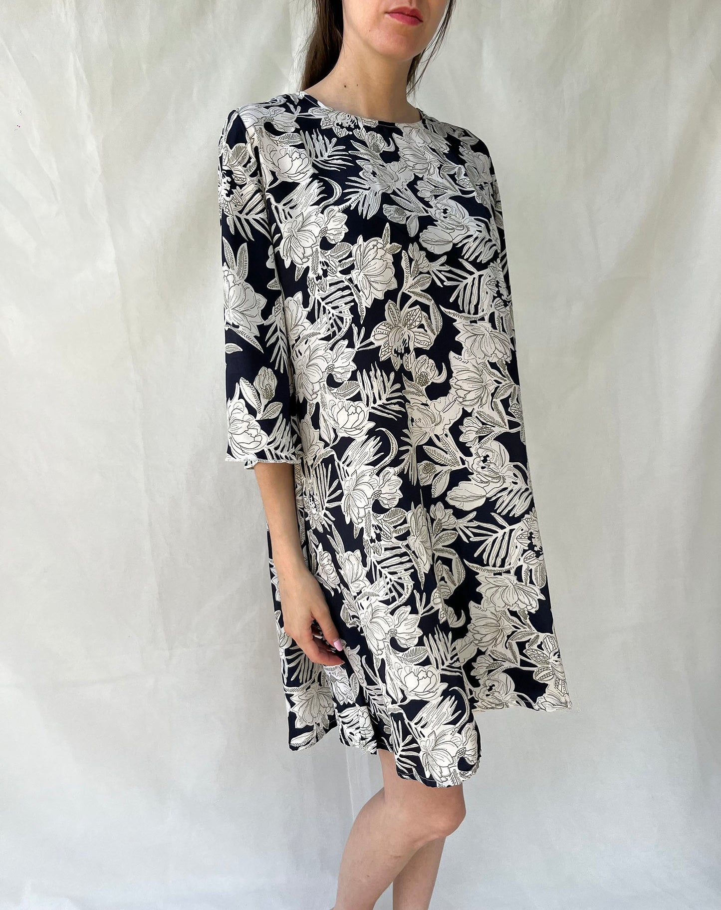 Silk Ginger Short Dress n.1