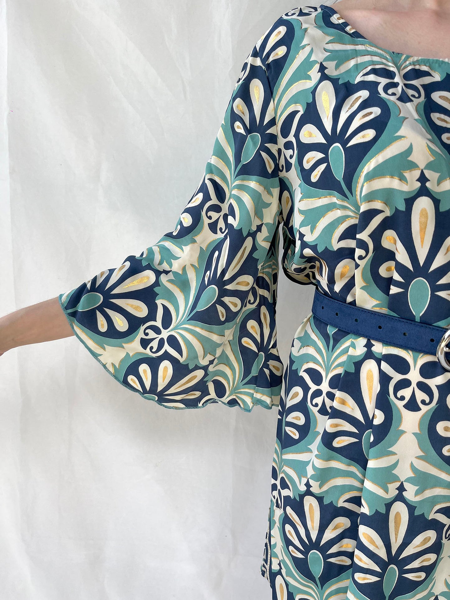 Silk Ginger Short Dress n.4