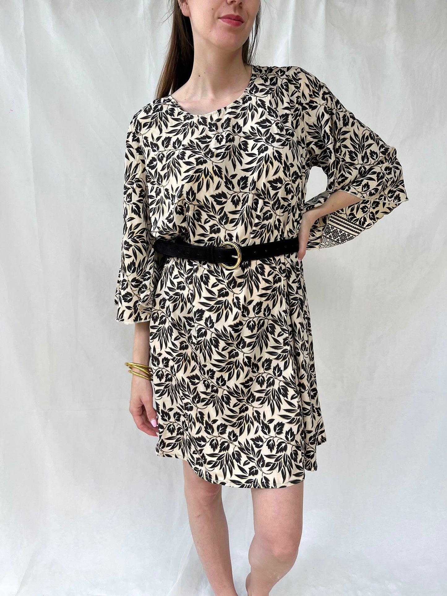 Silk Ginger Short Dress n.5