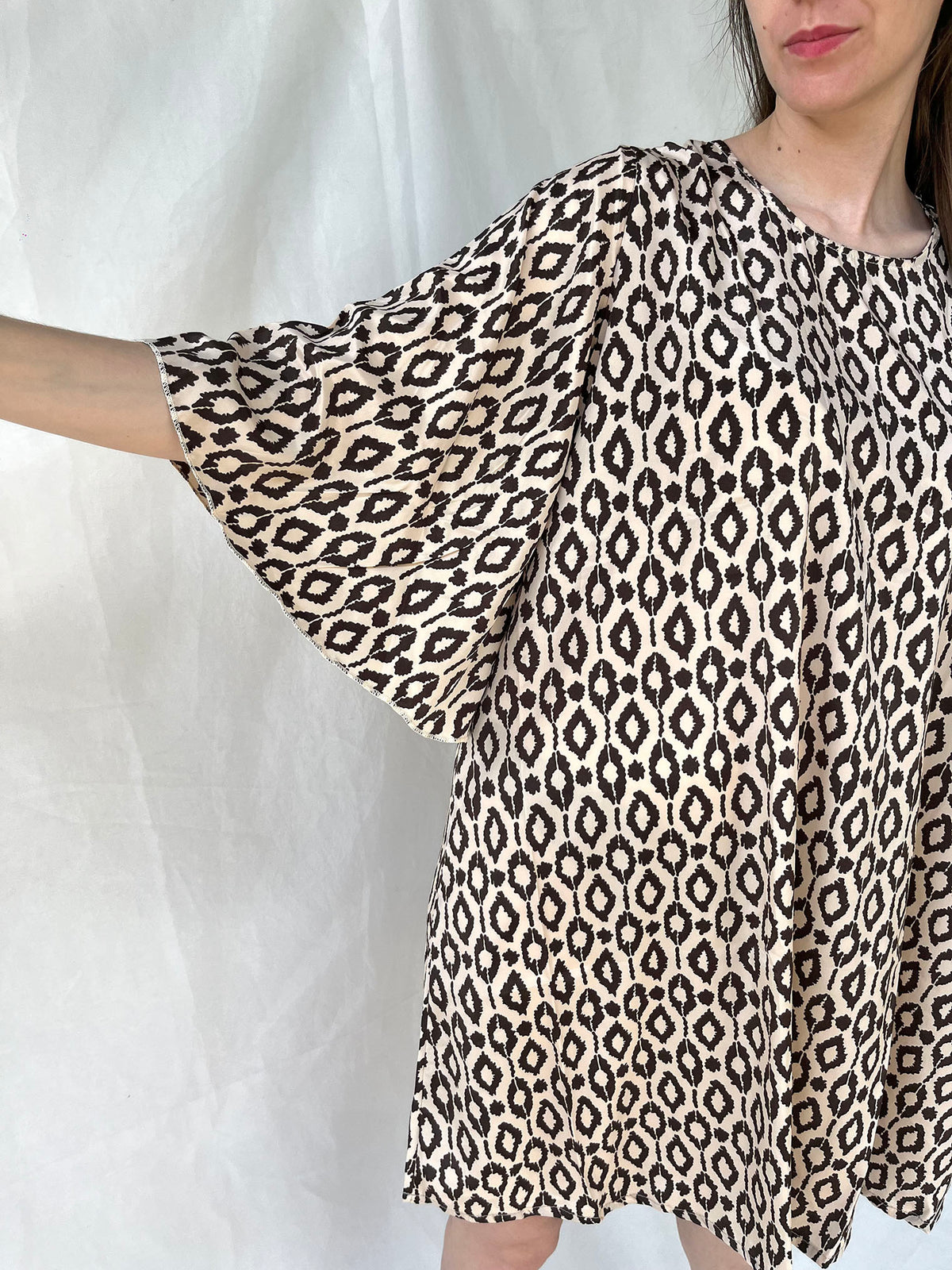 Silk Ginger Short Dress n.2 - Bohemia Couture