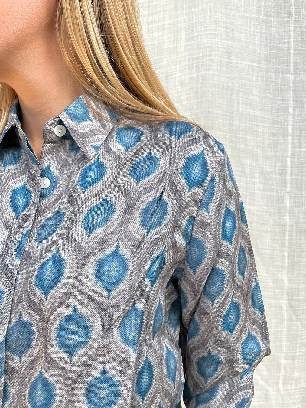 100% Silk Golden Shirt n.12 - Bohemia Couture