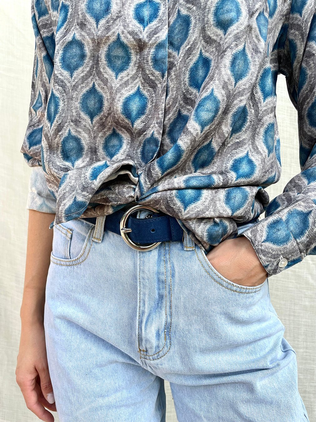 100% Silk Golden Shirt n.12 - Bohemia Couture