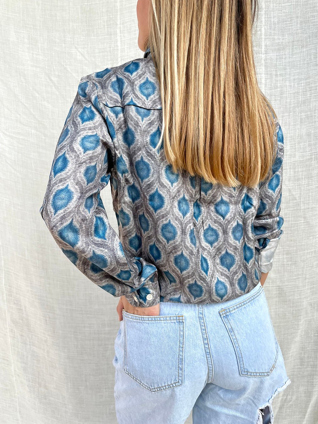 100% Silk Golden Shirt n.12 - Bohemia Couture
